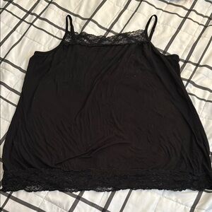 Black Lace Trim Camisole